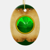 Een oud Iers Ziekenhuis Keramisch Ornament (Achterkant)