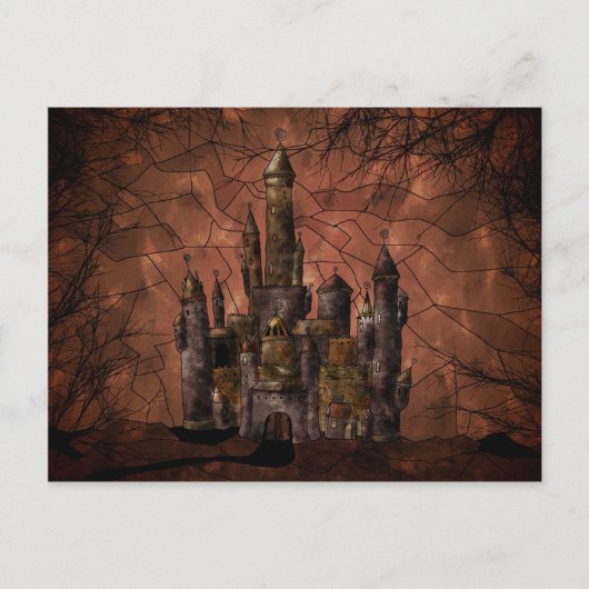 Een oud kasteel briefkaart (Voorkant)