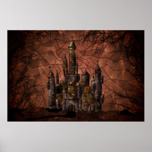 Een oud kasteel poster
