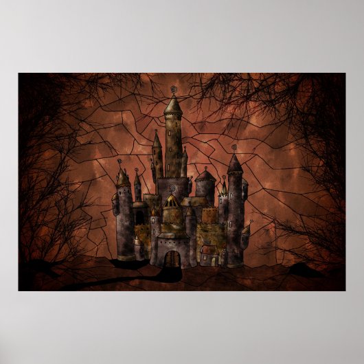 Een oud kasteel poster (Voorkant)