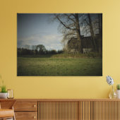 Een oud land canvas afdruk (Insitu (Woonkamer))