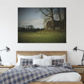 Een oud land canvas afdruk (Insitu (Slaapkamer))