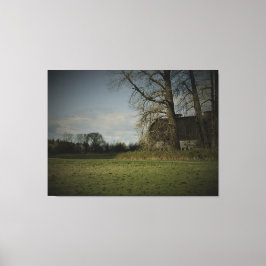 Een oud land canvas afdruk