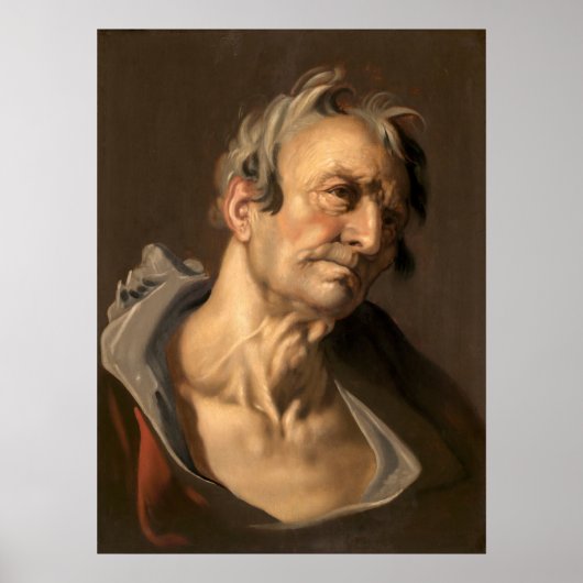Een oud Man - Abraham Bloemaert Fine Art Poster (Voorkant)