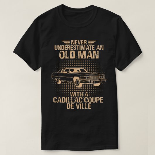 Een oud Man Cadillac Coupe de Ville T-shirt (Design voorkant)