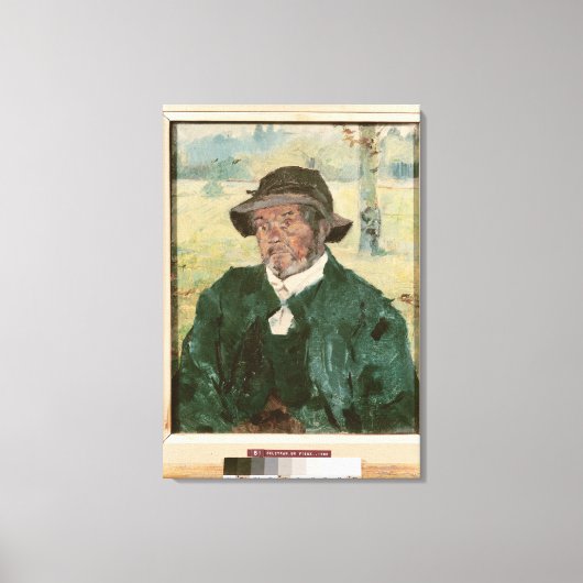 Een oud Man, Celeyran, 1882 Canvas Afdruk (Voorkant)