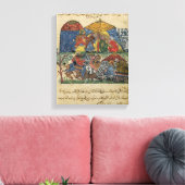 Een oud man en een jong man canvas afdruk (Insitu (Woonkamer))