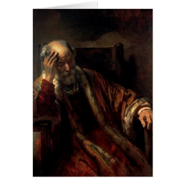 Een oud Man in een stoel (Voorkant)