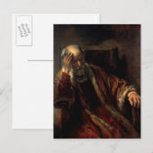 Een oud Man in een stoel Briefkaart (Voorkant / Achterkant)