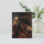 Een oud Man in een stoel Briefkaart (Staand voorkant)