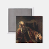 Een oud Man in een stoel Magneet (Voorkant / Achterkant)