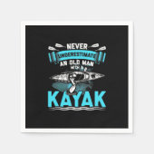 Een oud Man met een Kayak Servet (Voorkant)