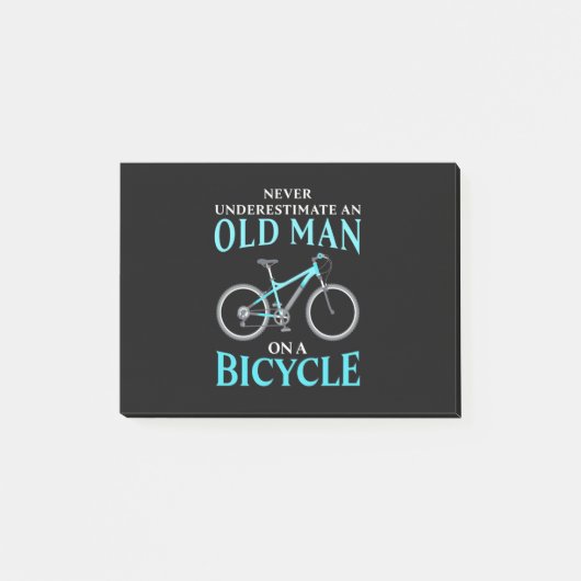 Een oud Man op een fiets Post-it® Notes (Voorkant)