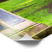 Een oud paviljoen in een park foto afdruk (Hoek)