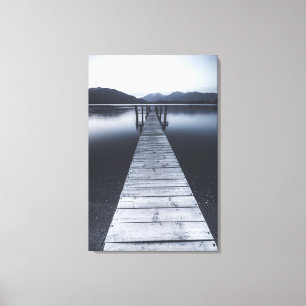 Een oud pier-portret canvas afdruk