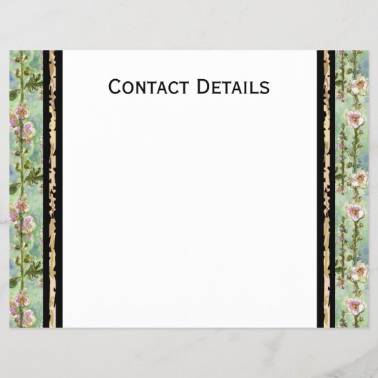 Een oud Poster Flyer (Achterkant)