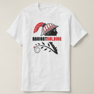 Een oud soldaat krijger-geïnspireerd T-shirt