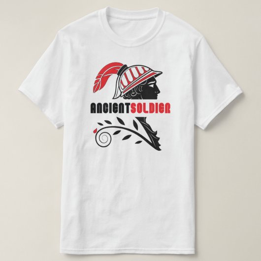 Een oud soldaat krijger-geïnspireerd T-shirt (Design voorkant)