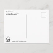 Een oud spel. briefkaart (Achterkant)