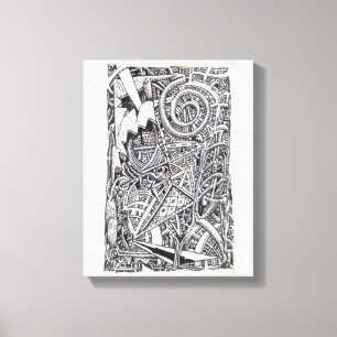 Een oud spel canvas afdruk