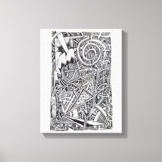 Een oud spel canvas afdruk (Voorkant)