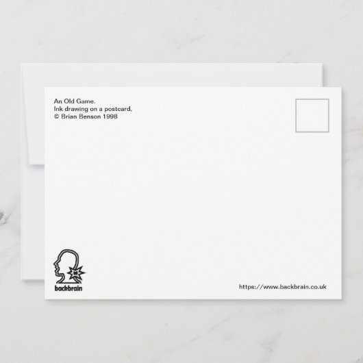 Een oud spel. Enkele kaart (Achterkant)