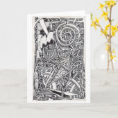 Een oud spel. Kaart (Gele Bloem)