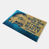 Een oud strand en zijn badschoonheid deurmat (Schuin)