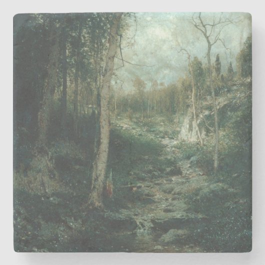 Een oud verfschilderen (1881) - Onderzetter met st (Voorkant)