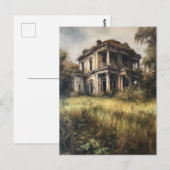 Een oud verlaten landelijk huis briefkaart (Voorkant / Achterkant)