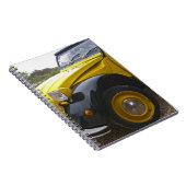 Een oud zwart-geel citroen 2CV 2 CV, Notitieboek (Rechterzijde)