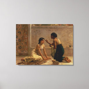 Een oude aangepaste canvas afdruk