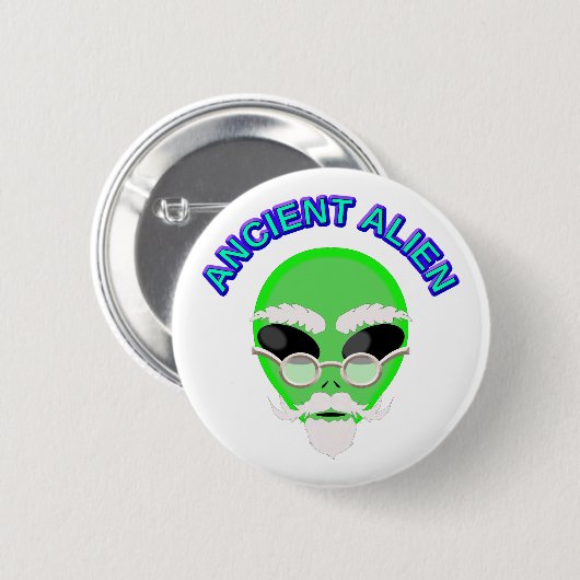 Een oude Alien Ronde Button 5,7 Cm (Voorkant /achterkant)
