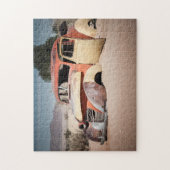 Een oude auto. legpuzzel (Verticaal)
