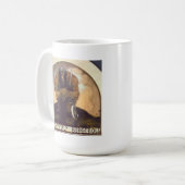 Een oude bergtrol koffiemok (Voorkant links)