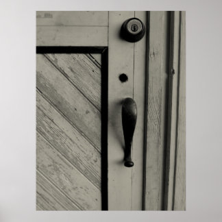 Een oude deur poster