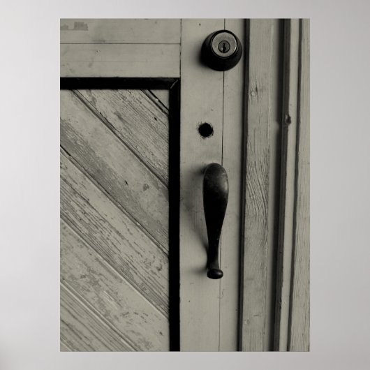 Een oude deur poster (Voorkant)