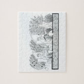 Een oude Egyptische tuin (graving) (foto) Legpuzzel (Verticaal)