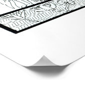 Een oude Egyptische tuin (graving) (foto) Poster (Hoek)