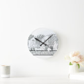 Een oude Egyptische tuin (graving) (foto) Ronde Klok (Huis)