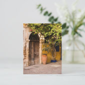 Een oude Europese deur Briefkaart (Staand voorkant)