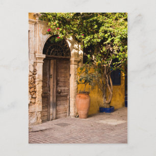 Een oude Europese deur Briefkaart