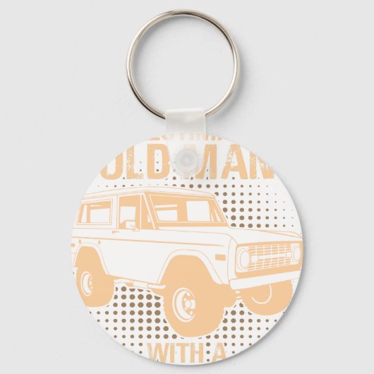 Een oude Ford Bronco Sleutelhanger (Voorkant)