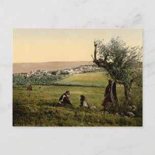 Een oude foto van het Meer van Galilea Briefkaart