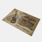 Een oude gitarist en de dik van zijn leven leven h deurmat (Schuin)