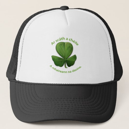Een Oude Ierse Spreuk Trucker Pet (Voorkant)