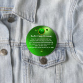 Een oude Ierse zegen Shamrock Ronde Button 7,6 Cm (In situ)
