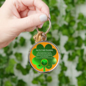 Een oude Ierse zegen Shamrock Sleutelhanger (Hand)
