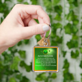 Een oude Ierse zegen Shamrock Sleutelhanger (Hand)