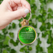 Een oude Ierse zegen Shamrock Sleutelhanger (Hand)